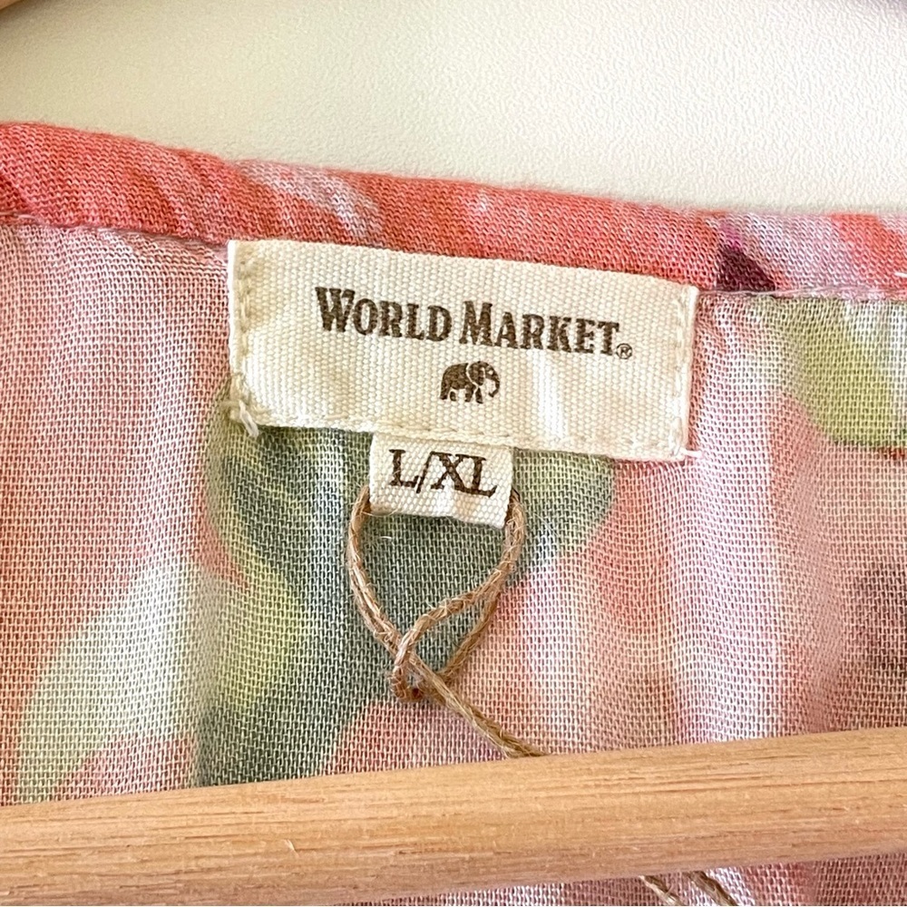 Cost Plus World Market Floral Maxi Dress - Pink and White - Picture 8 of 11